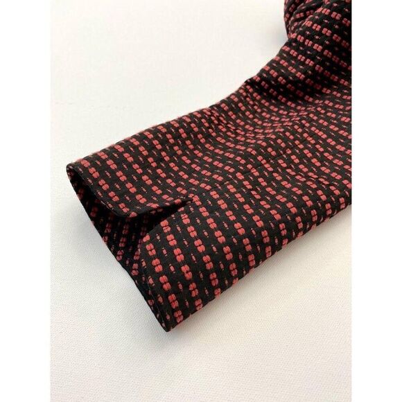 Anne Klein Seersucker Blazer Women's 14 LARGE Red Black Open-Front Mandarin‎ NEW - Picture 8 of 15